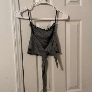 Forever 21 Black and Gray Tube Top